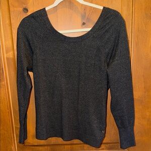 Victoria’s Secret Charcoal Open Back Sweater S